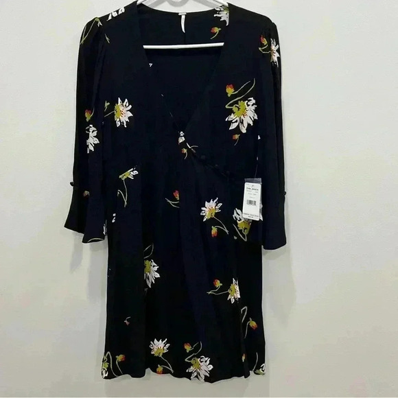 Free People Time On My Side Crepe Mini Dress size s - Picture 2 of 9